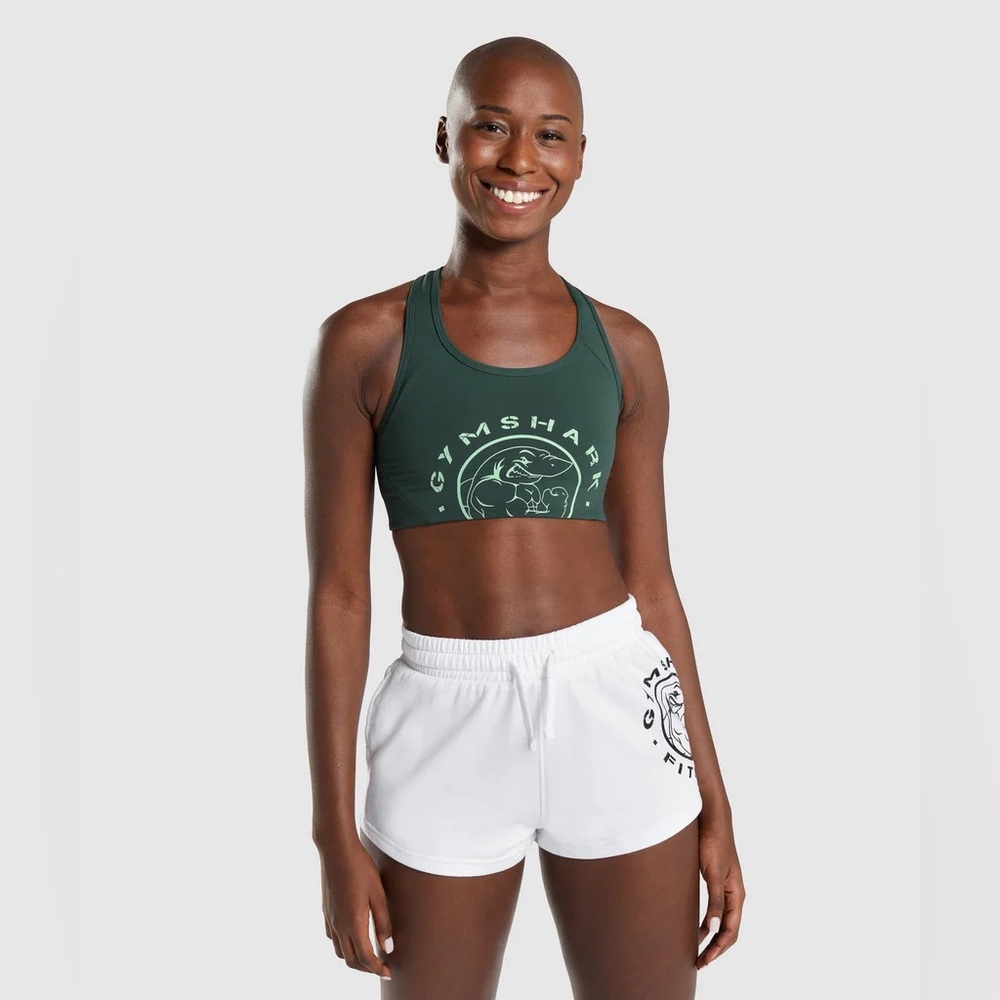Gymshark Legacy T-Bar Sports Bra Dark Green